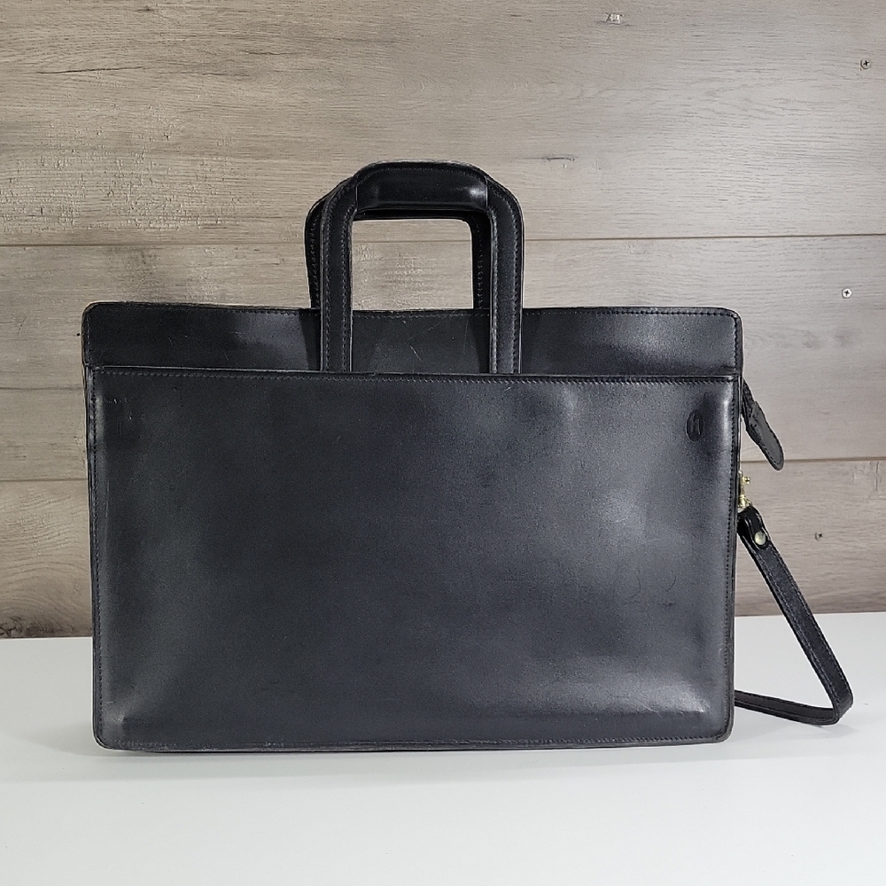 Vintage Hartmann Black Leather Briefcase